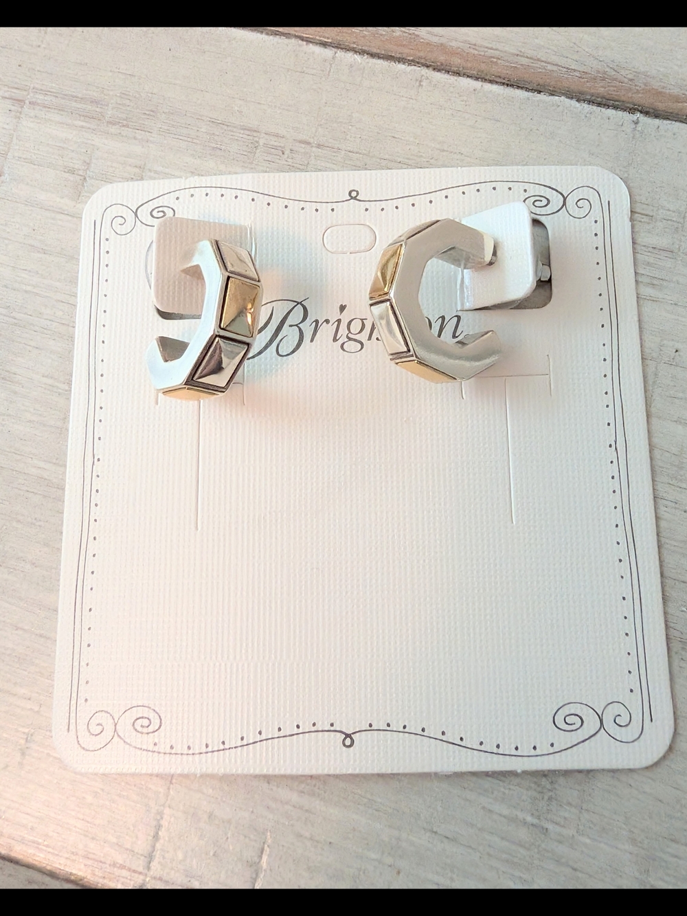 Brighton Two-Tone Intrigue Mini Hoop Earrings
